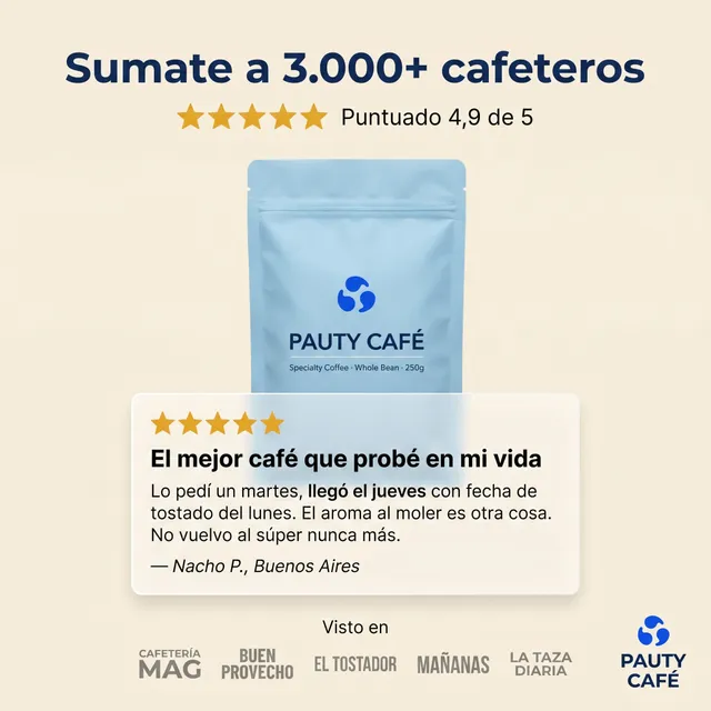 Creatividad generada con IA con un template de Pauty
