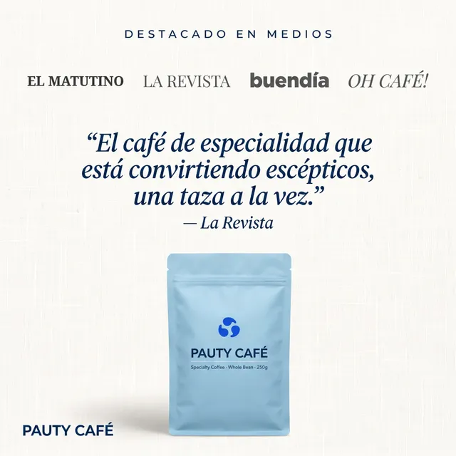 Creatividad generada con IA con un template de Pauty