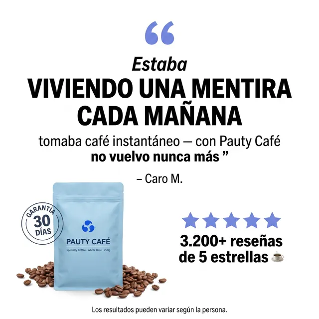 Creatividad generada con IA con un template de Pauty
