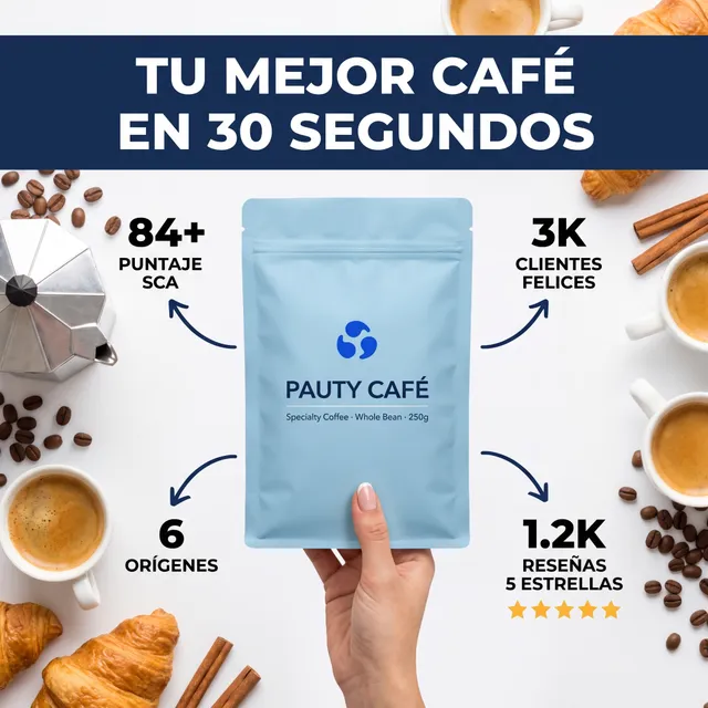 Creatividad generada con IA con un template de Pauty