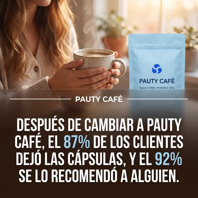 Creatividad generada con IA con un template de Pauty