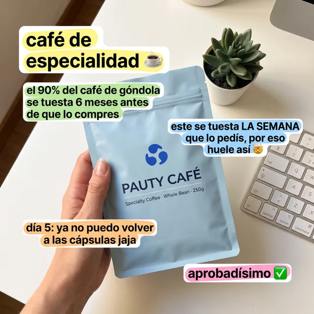 Creatividad generada con IA con un template de Pauty