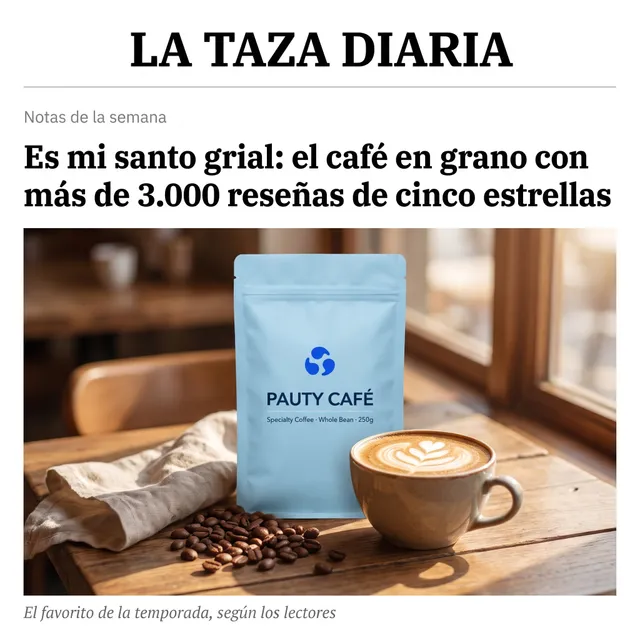 Creatividad generada con IA con un template de Pauty