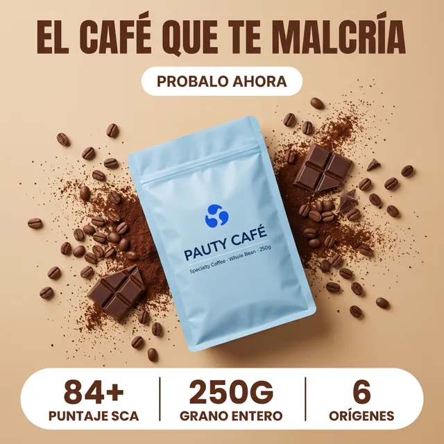 Creatividad generada con IA con un template de Pauty